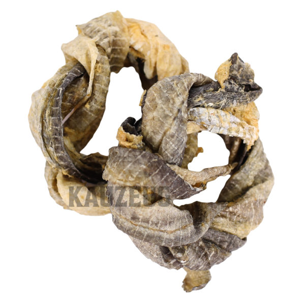 Dorschhaut Ring Gedreht – Premium Dorsch Hundekauartikel als Kausnack