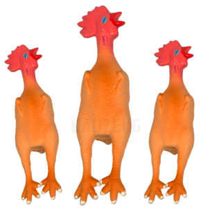 Quietschhuhn Latex Huhn mit Squeaker 26 cm – Quietsch-Spielzeug für Hunde
