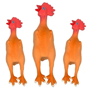 Latex Huhn mit Squeaker 26 cm – Quietsch-Spielzeug für Hunde