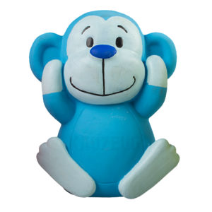 Latex Affe Blau „Hören“ – Quietschendes Hundespielzeug