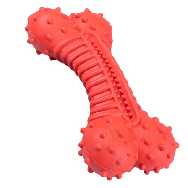 Griplay Dental Knochen Rot – Robustes Zahnpflege Spielzeug