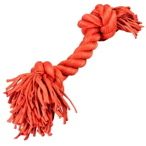 Sweater Seil mit 2 Knoten S Rot – Farbintensives Hundespielzeug zum Zerren