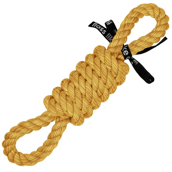 Spielseil TugLife Gelb Spielseil „Tug Life“ – Hundespielzeug mit Schlaufen