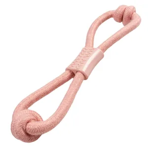 Zugseil Rosa – Hundespielzeug mit Knoten & Gummi