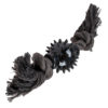 Knotenseil ECO mit Kugel Schwarz – Hundespielzeug