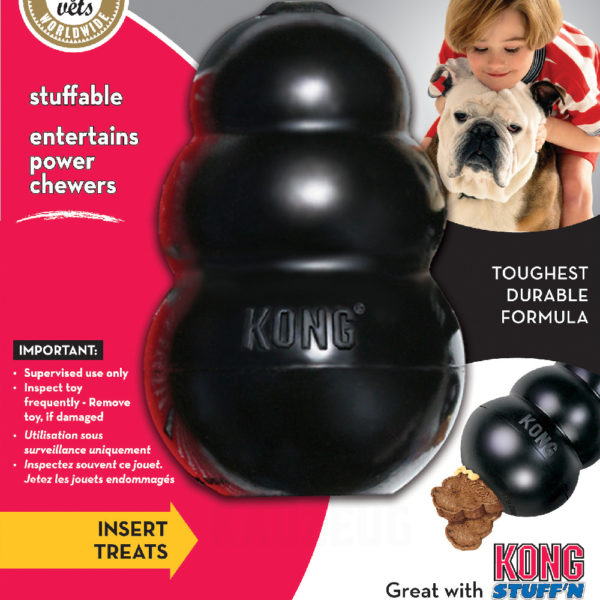 KONG Extreme L schwarz – Ultra Robuster Kaukong