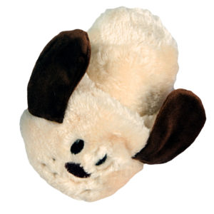 Plüsch Pantoffel  Hund Beige – Kuscheliges Hundespielzeug