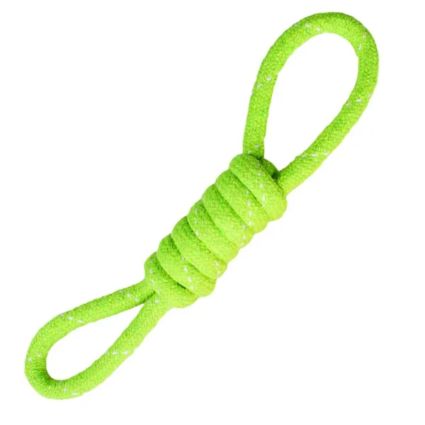 scooby seil 2 schlaufen grün Scooby Seil – Hundespielzeug mit 2 Schlaufen