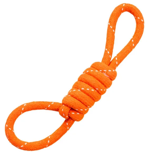 scooby seil 2 schlaufen orange Scooby Seil – Hundespielzeug mit 2 Schlaufen