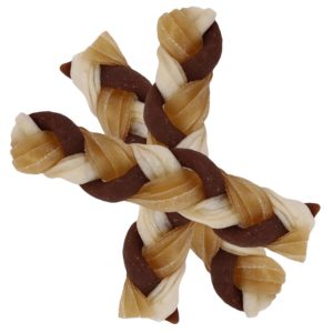 Rinder Twisters 12,5 cm 3 Stück – Gedrehter Hundekauartikel aus 96 % Rind