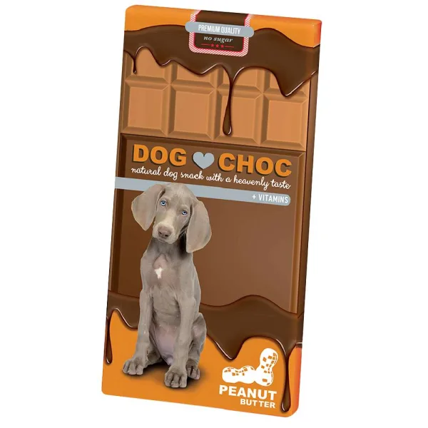 Schokolade Erdnussbutter Dog Choc Peanut Butter 100g – Hundeschokolade mit Erdnuss