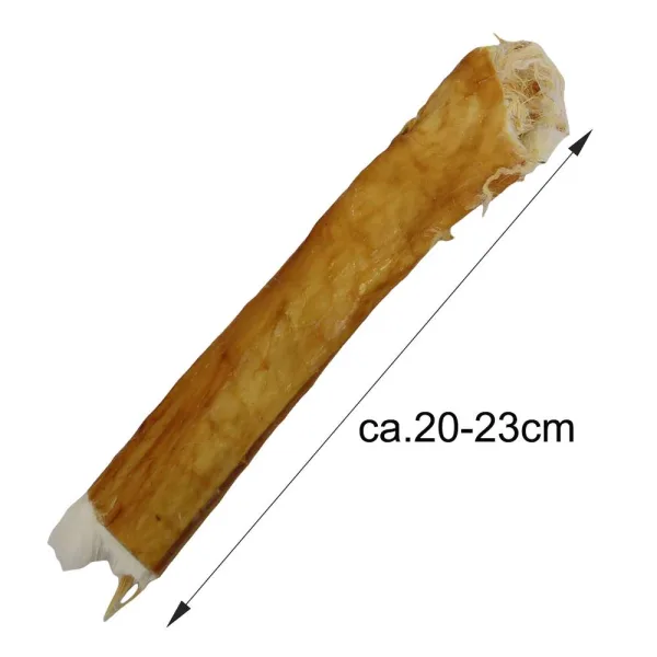 Kaninchenhaut Rolle mit Fell 20-23cm Kaninchenrolle mit Fell 20–23 cm – Natürlicher Hundekauartikel