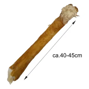 Kaninchenhaut Rolle mit Fell 40cm Kaninchenrolle mit Fell 40–45 cm – Natürlicher Hundekauartikel