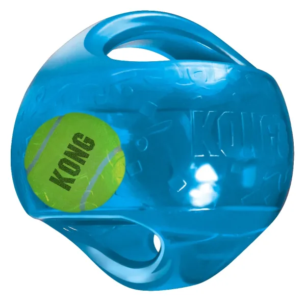 kong jumbler l-xl-blau KONG Jumbler Ball L‑XL Blau – Interaktives Hundespielzeug