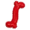 Gummi Dental Knochen Rot Gummi Dental Knochen – Zahnpflege-Spielzeug für Hunde