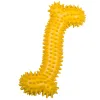 Gummi Dental Knochen gelb Gummi Dental Knochen – Zahnpflege-Spielzeug für Hunde