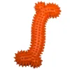 Gummi Dental Knochen orange Gummi Dental Knochen – Zahnpflege-Spielzeug für Hunde