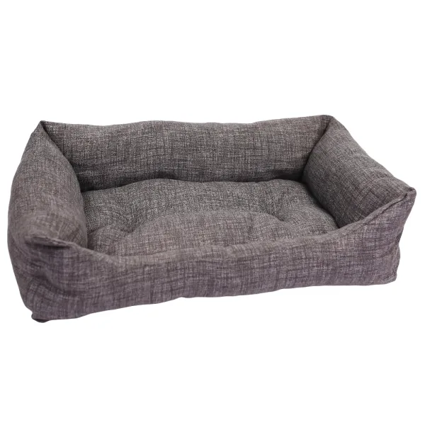 bett Grau Candy Hundebett – Kuscheliges Premium Hundebett