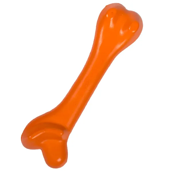 gummi knochen bailey orange Gummiknochen Bailey – Robuster Hundekauartikel